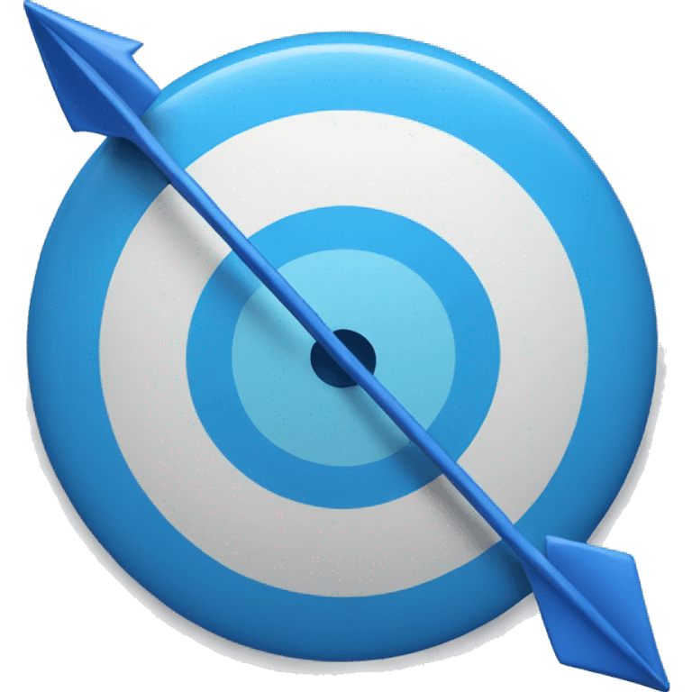 blue target with arrow emoji