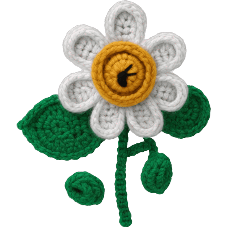 crochet flower emoji