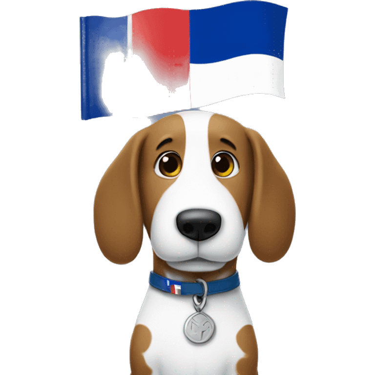 snoopy with french flag emoji