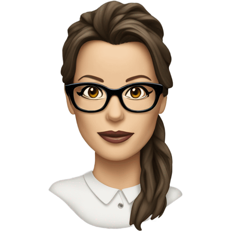 Kate Beckinsale with glasses  emoji