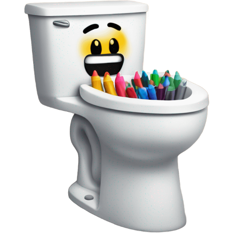 Skibidi toilet sniffing sharpies emoji