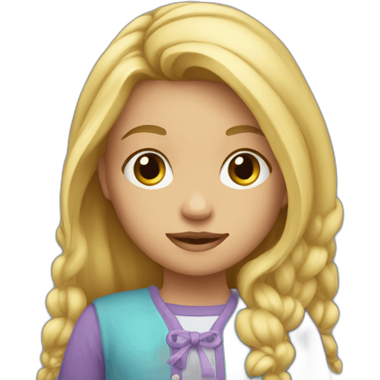 little blonde girl emoji