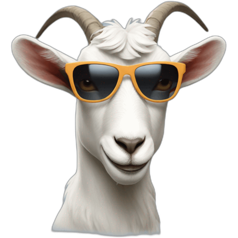 cool goat with sunglasses emoji