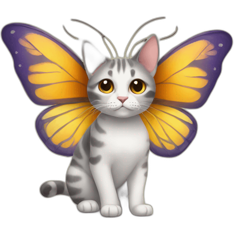 Cat with butterfly wings  emoji