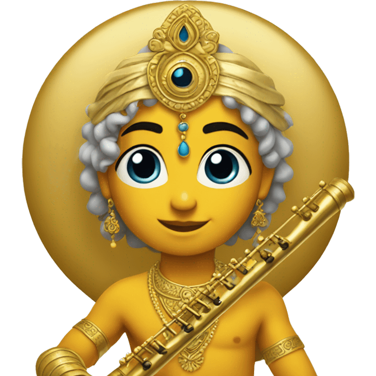 Krishna's golden flute. Inspired by 🪈 emoji emoji