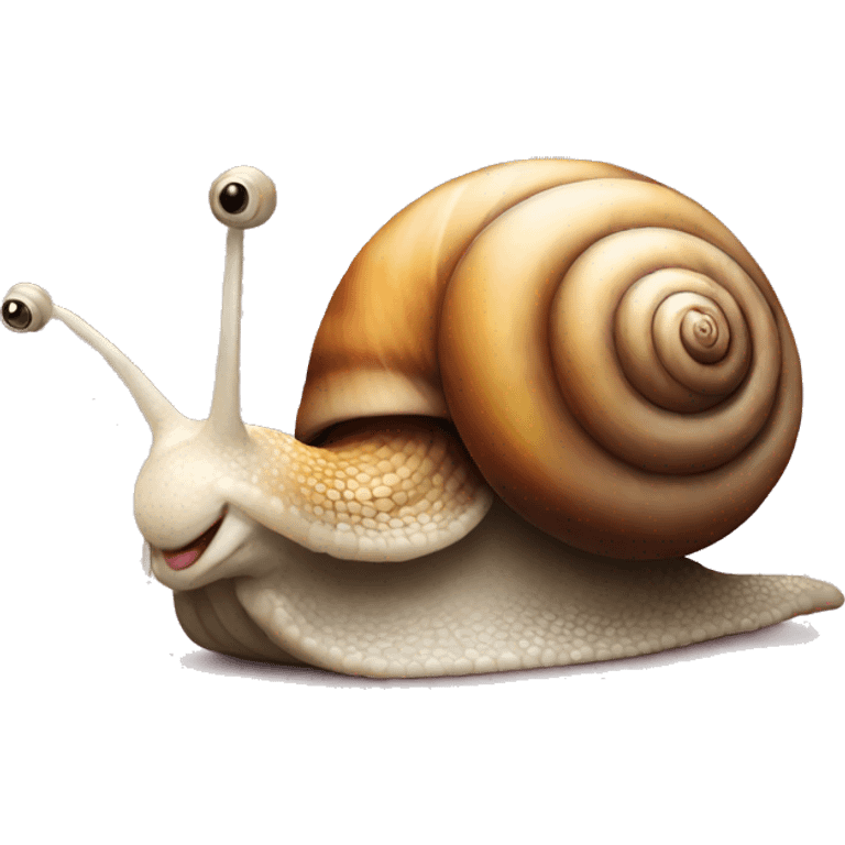 a snail that expresses love emoji