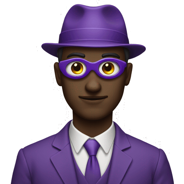 Purple eye man emoji