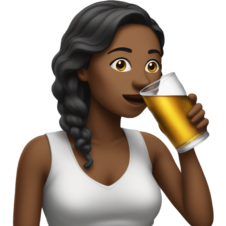 Women drinking shot emoji