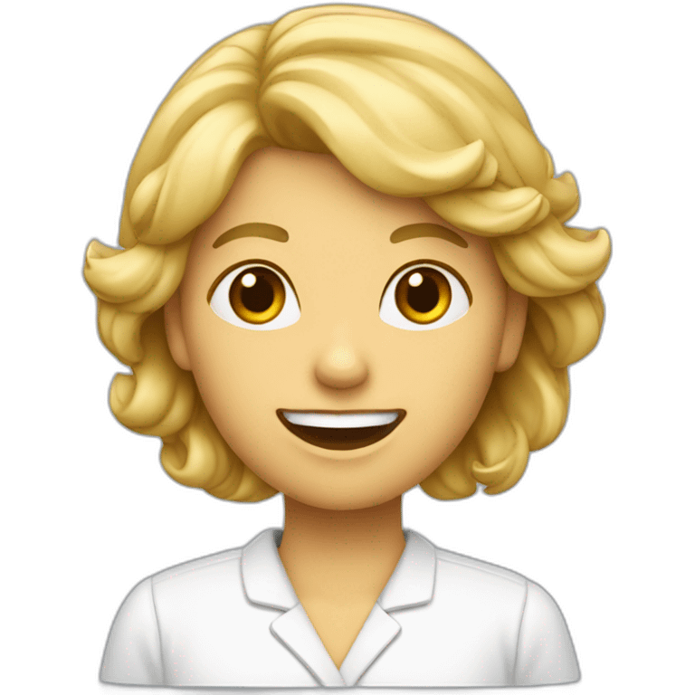 Femme avec un appareil dentaire  emoji