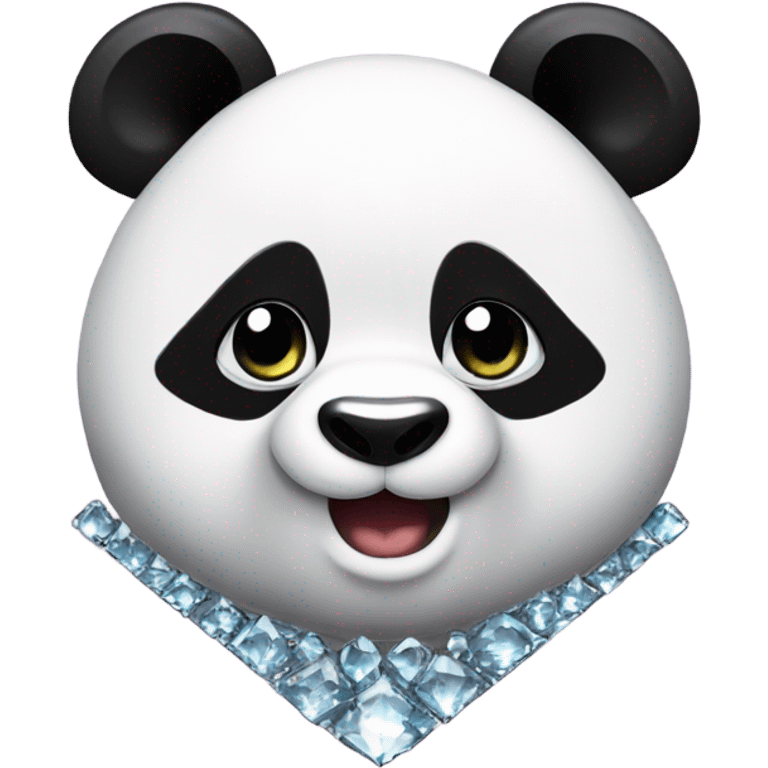 Panda usando diamantes  emoji