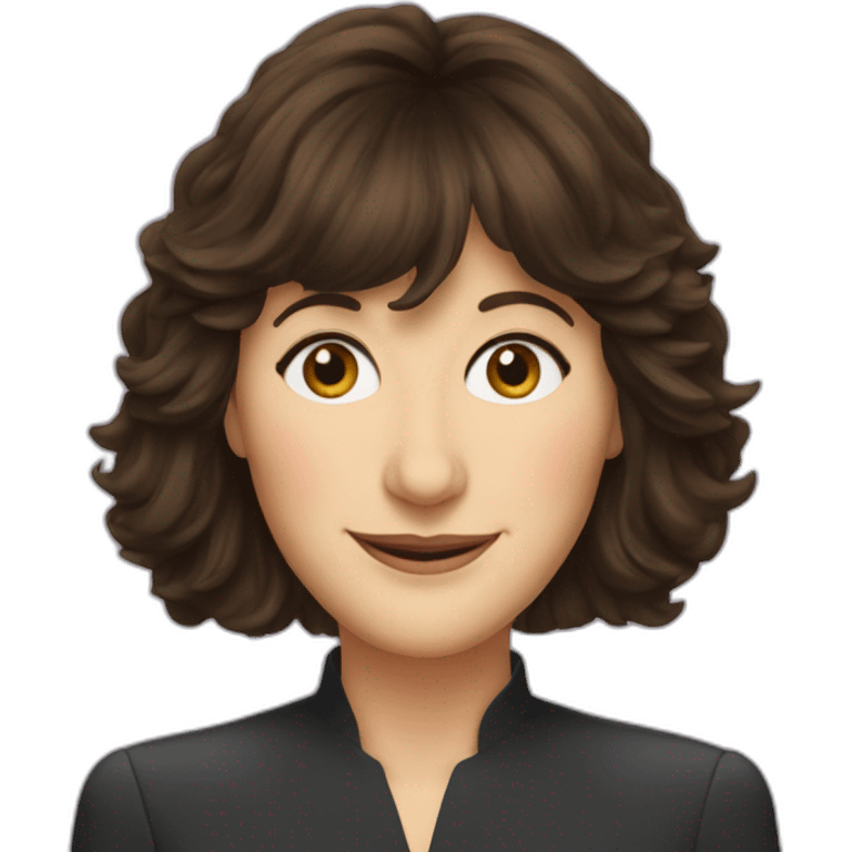 Mary Steenburgen with bangs emoji