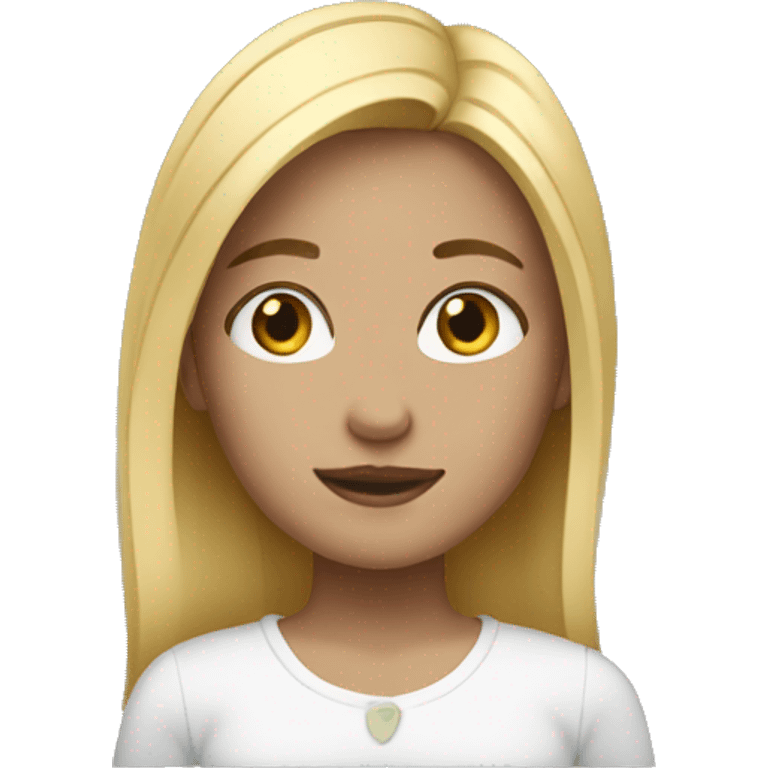 girl with the blonde haired  emoji