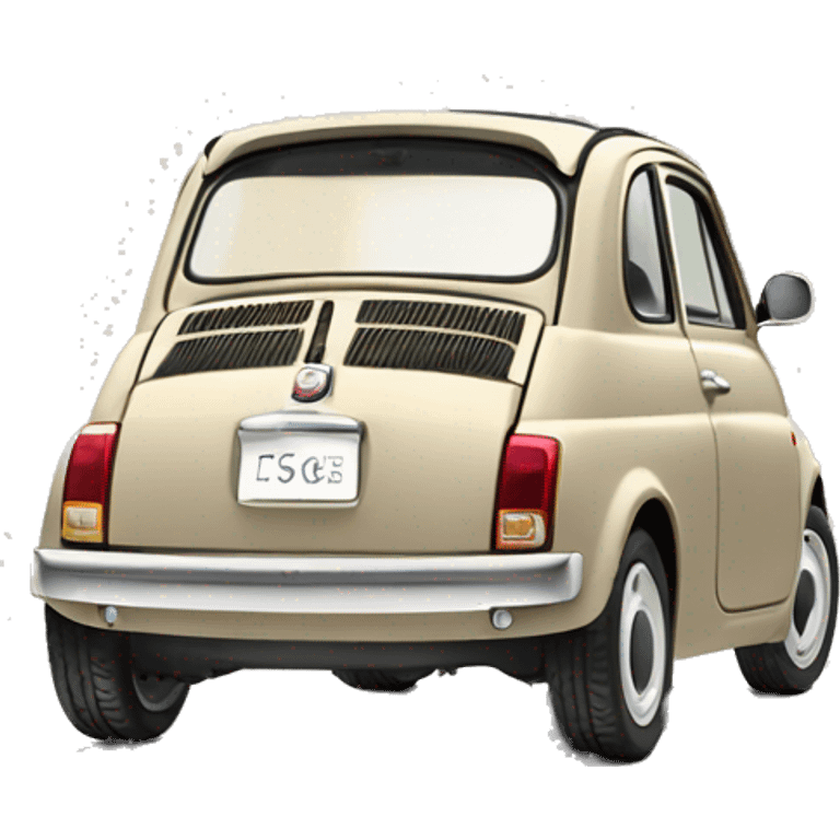 Fiat 500 2015 beige  emoji