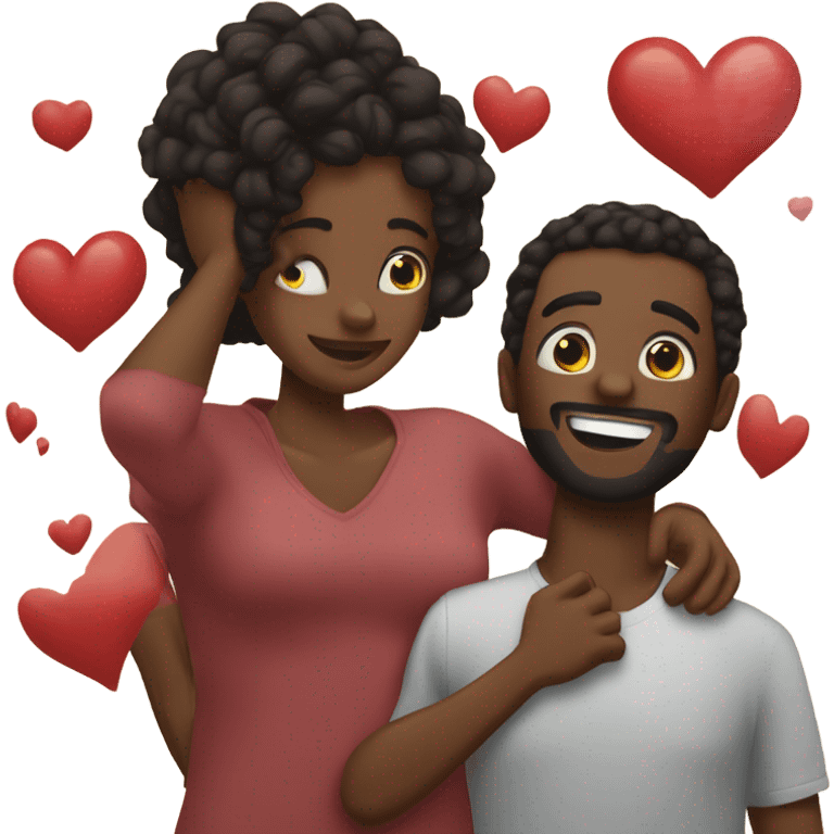 Black men being gay emoji