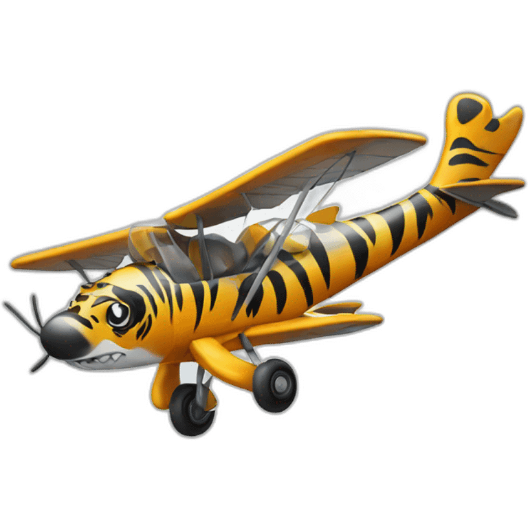 A flying tiger emoji