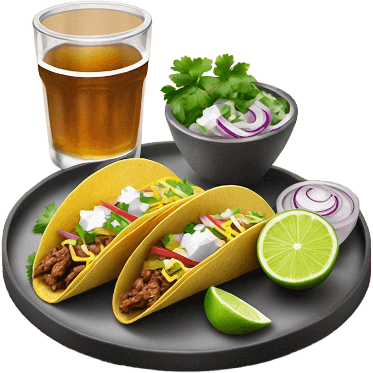 Tacos and tequila emoji