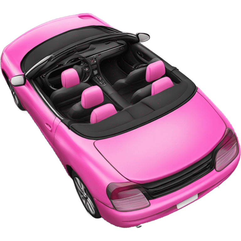 pink convertible car emoji