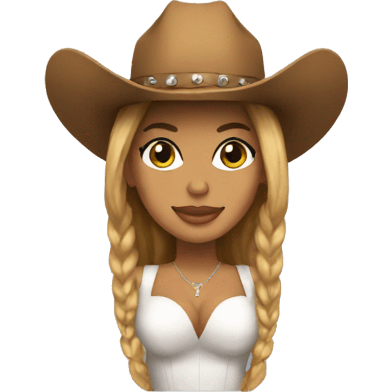 beyonce in cowboy hat emoji