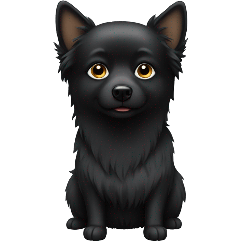 Black spitz  emoji