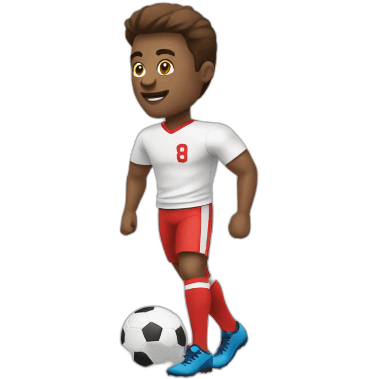 Footbaleur avec pouce en l’air emoji