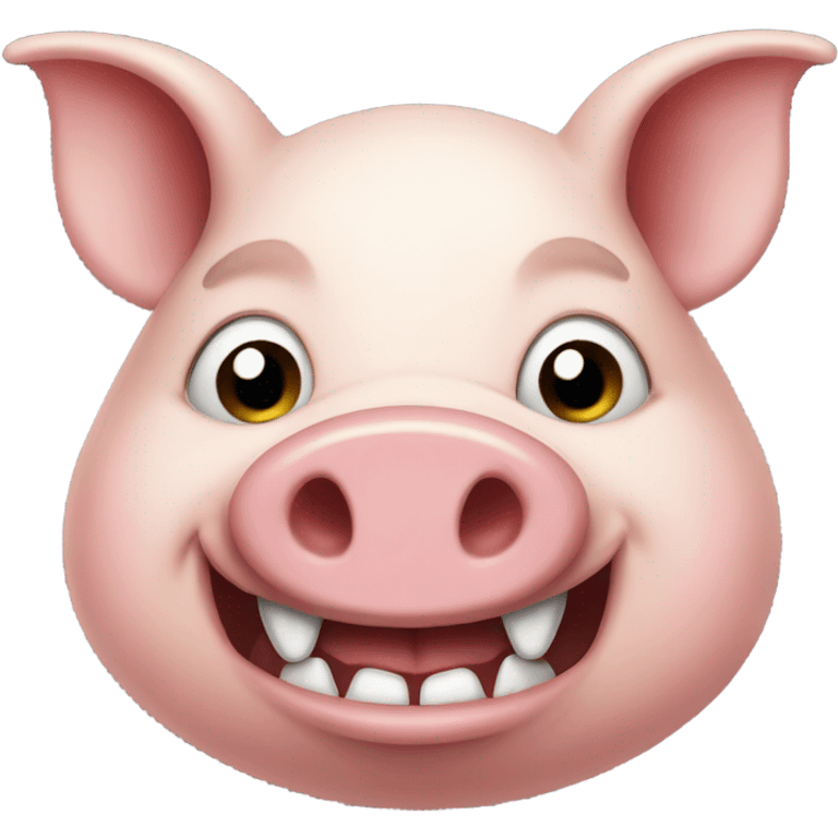 Pig with big teeth emoji