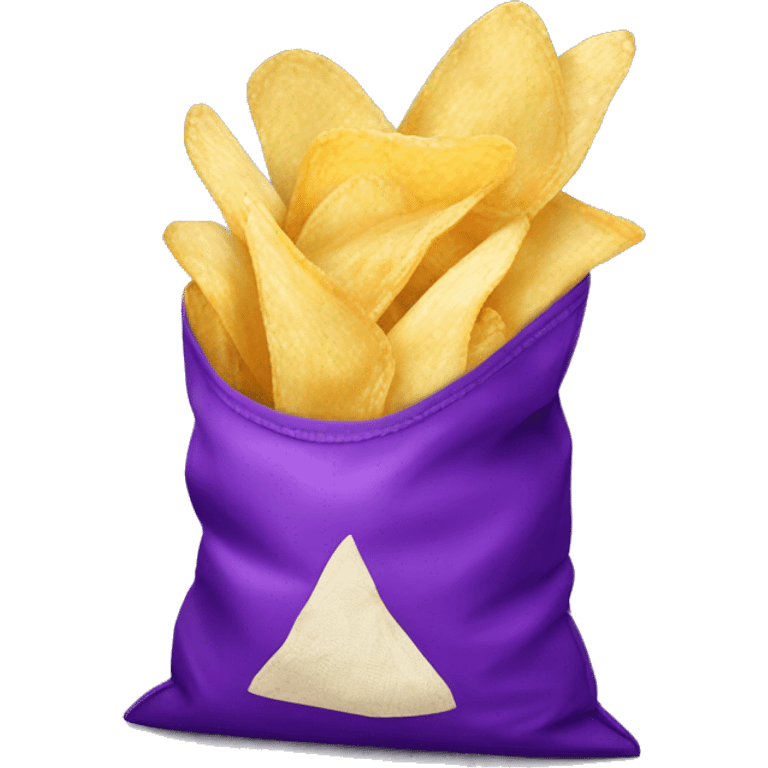 purple bag of chips emoji