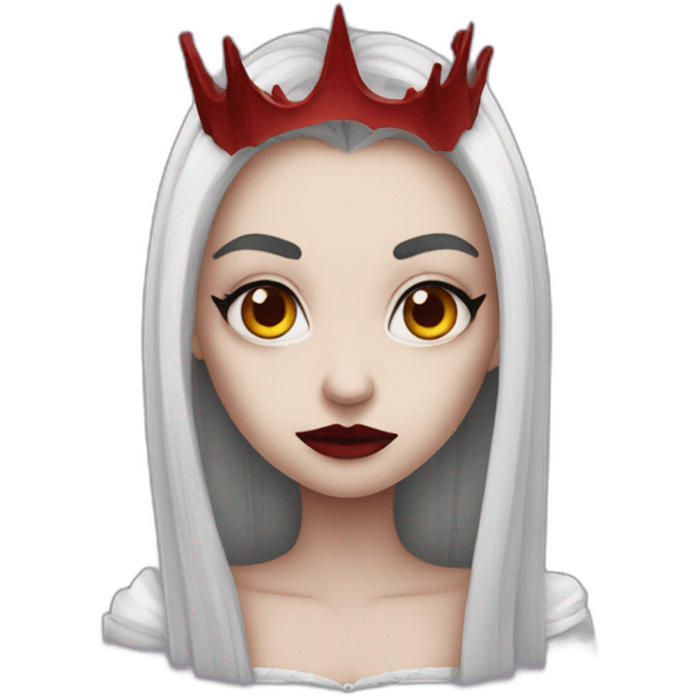 Sad vampire queen emoji