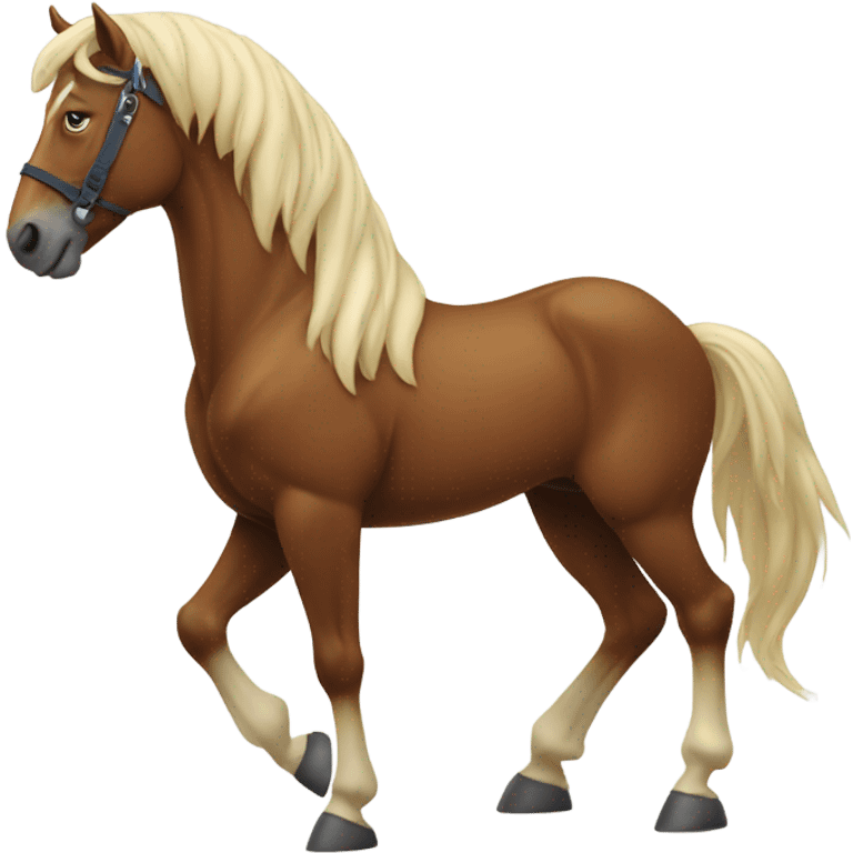 Horse rearing  emoji