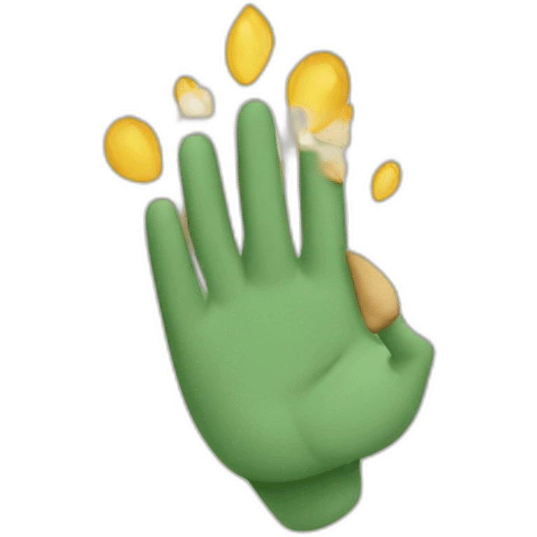 Signe de jul avec les mains emoji