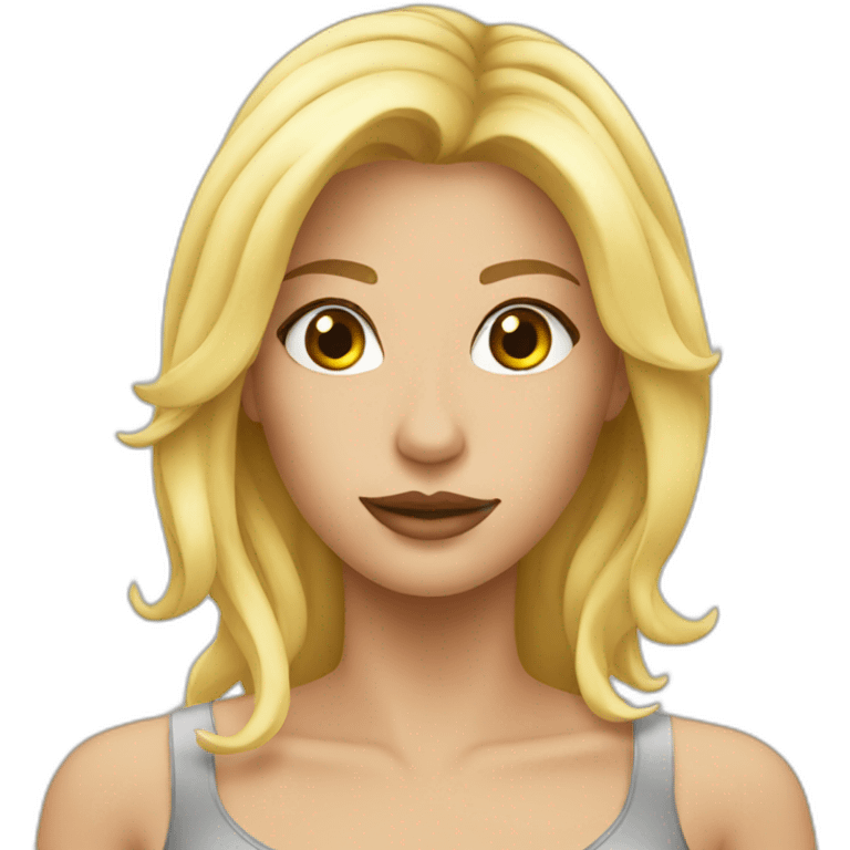 sexy blond woman emoji