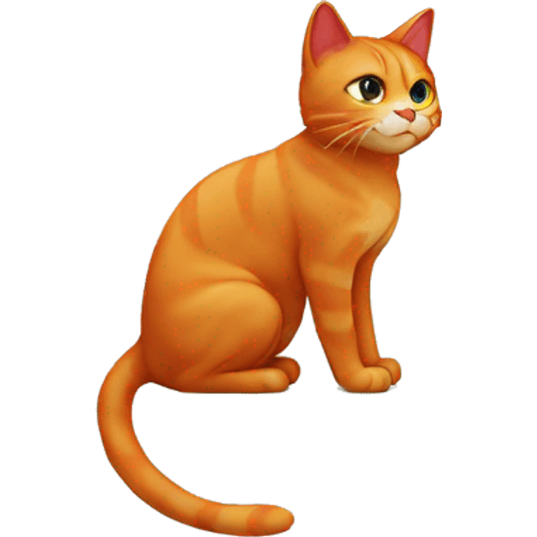 Red cat emoji