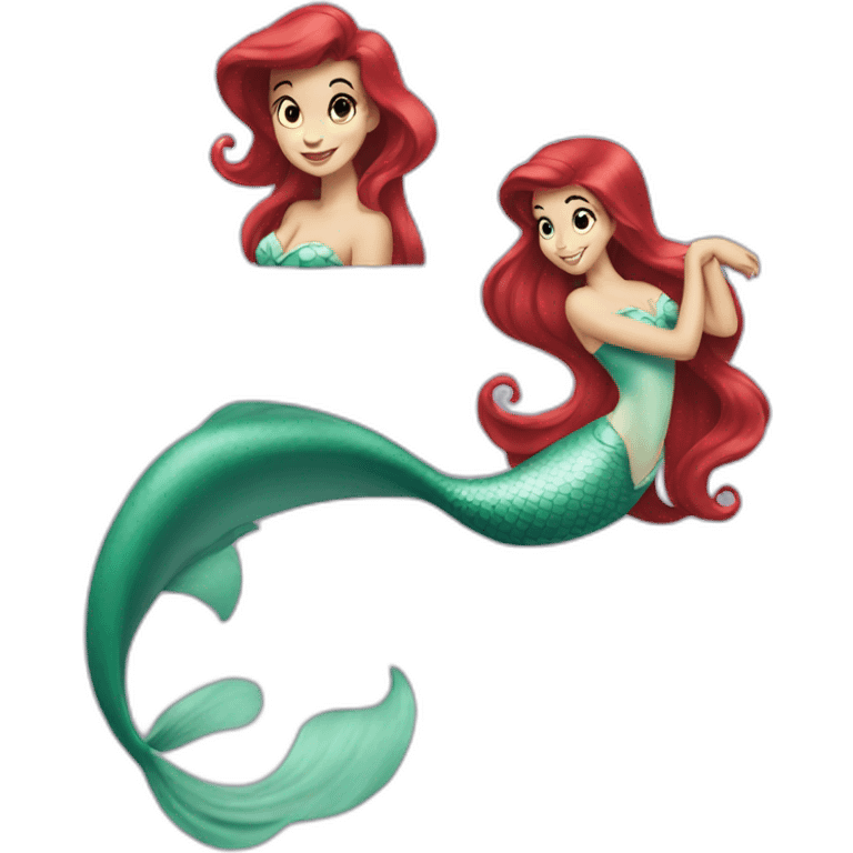 Ariel the little mermaid emoji