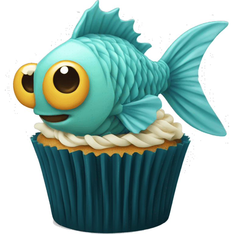 fishy noodles cupcake emoji