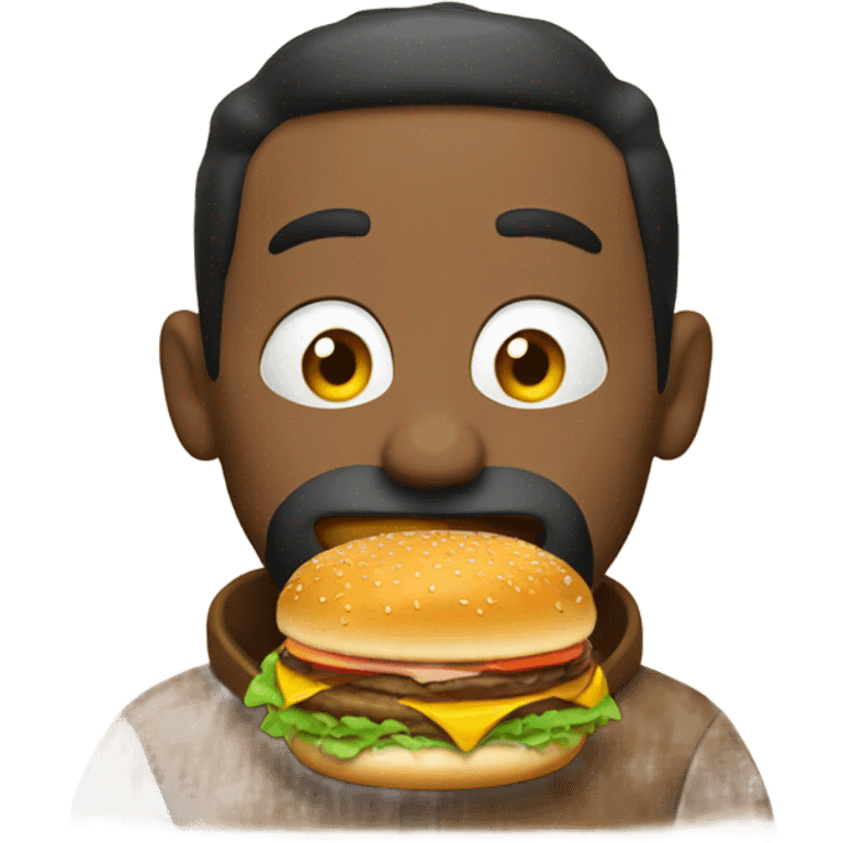 Khaby eating burger  emoji