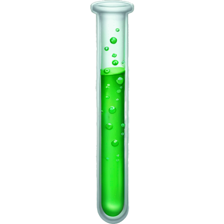 test tube with green liquid inside emoji