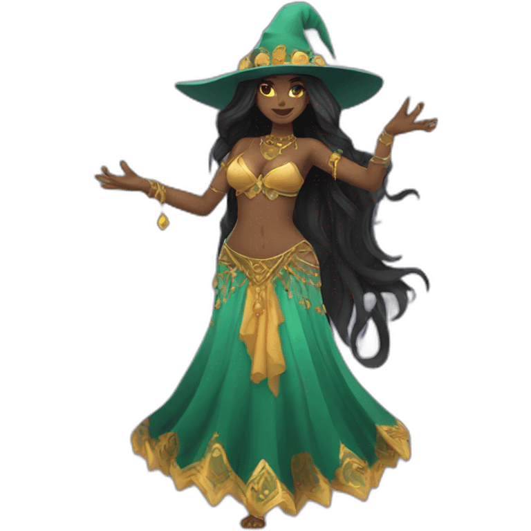 Bellydancer witch custome emoji