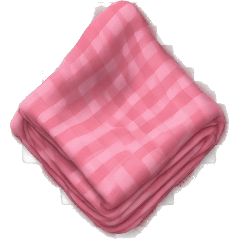 pink plaid blanket folded  emoji