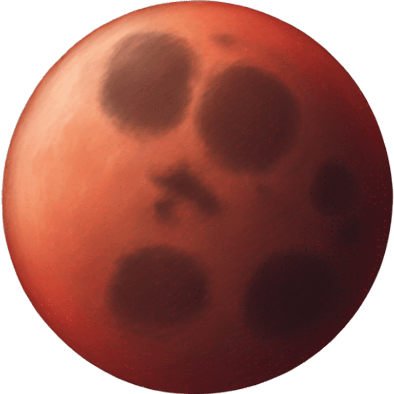 Red moon  emoji