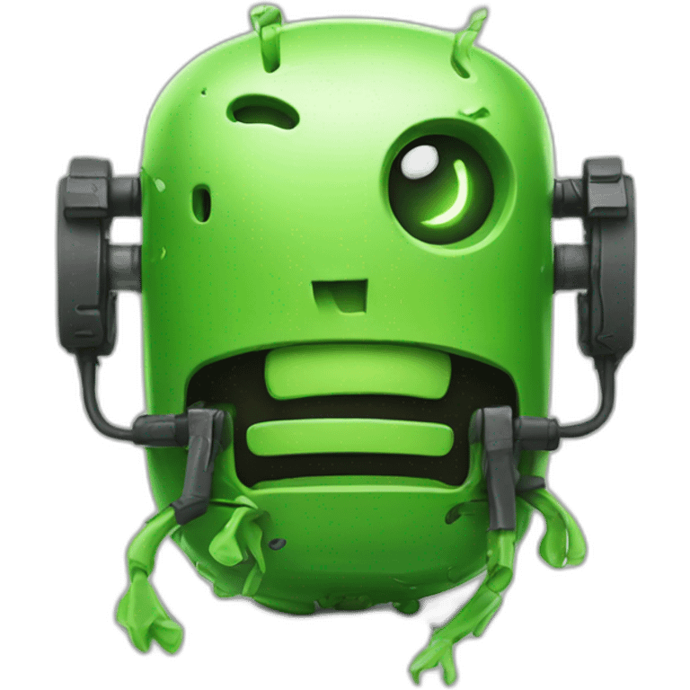 consumed green android operating system that's coding emoji