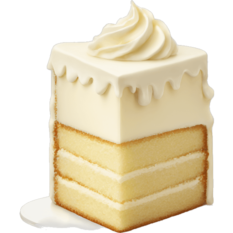 cream light vanilla cake emoji