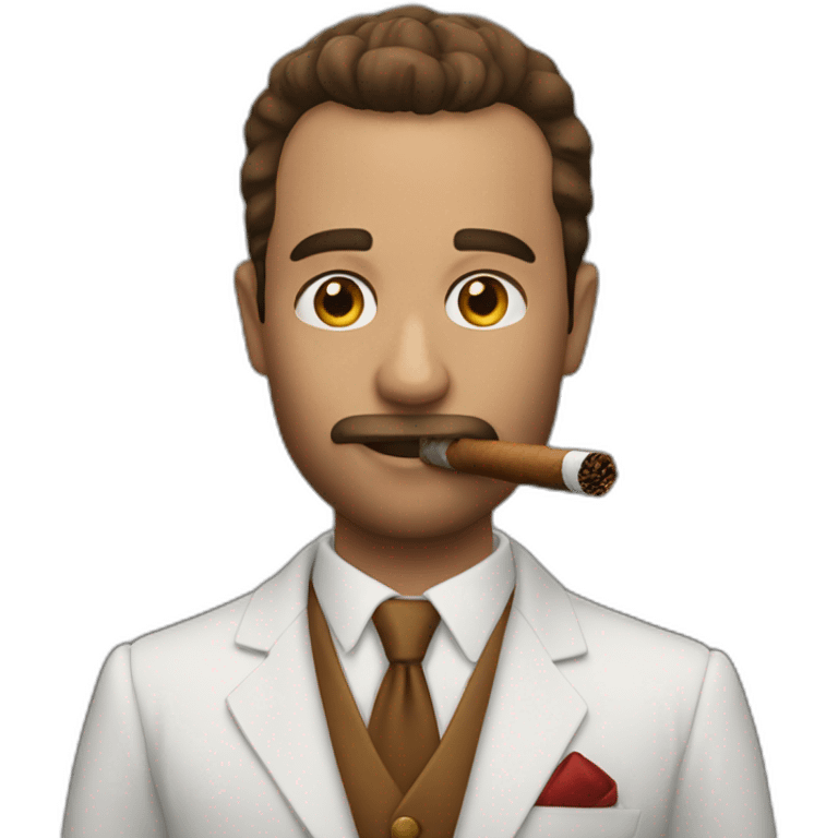 andrew tate with cigar emoji