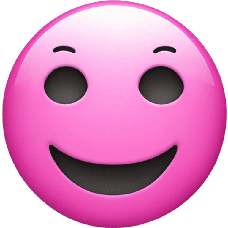 Smiley face pink emoji