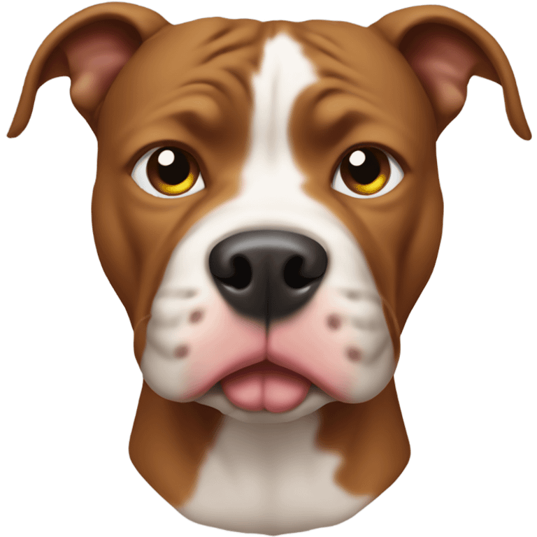 Pitbull dog pooping emoji