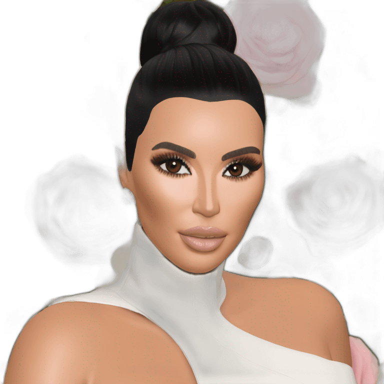 KIM kardashian wearing balenciaga at met gala emoji