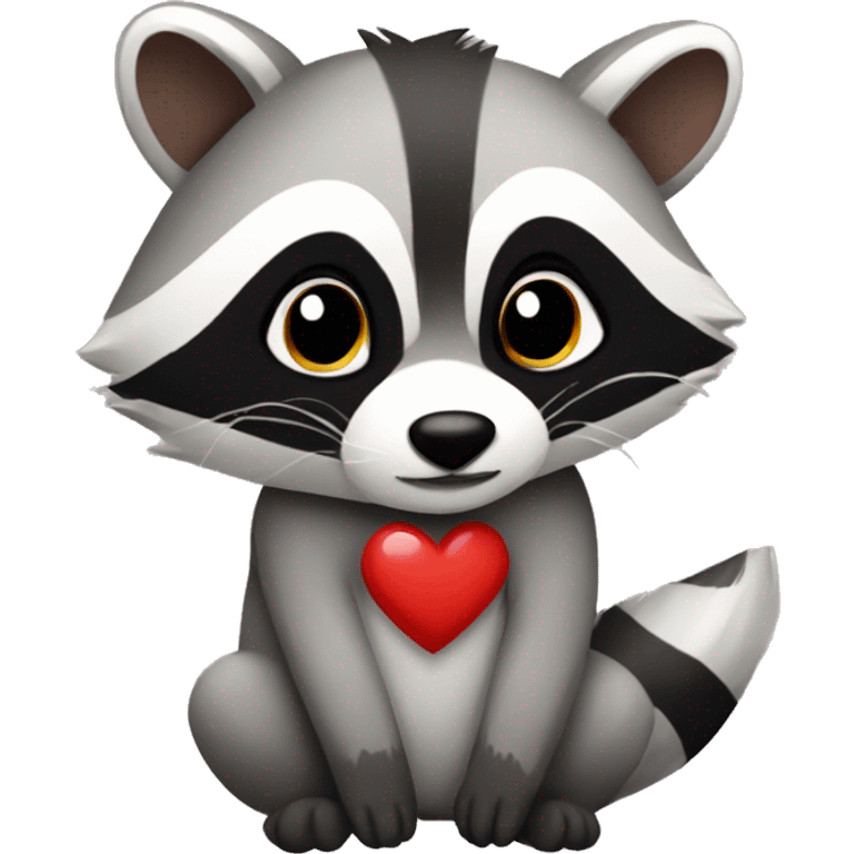 I love you racoon  emoji