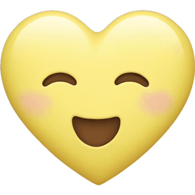 Pastel yellow heart emoji