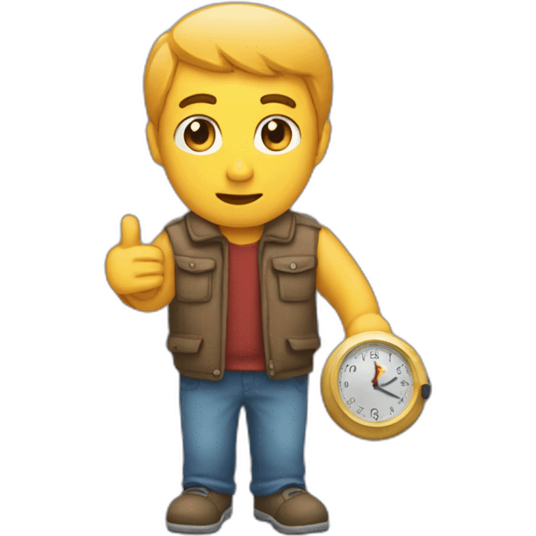 Personne qui regarde sa montre désespéré emoji