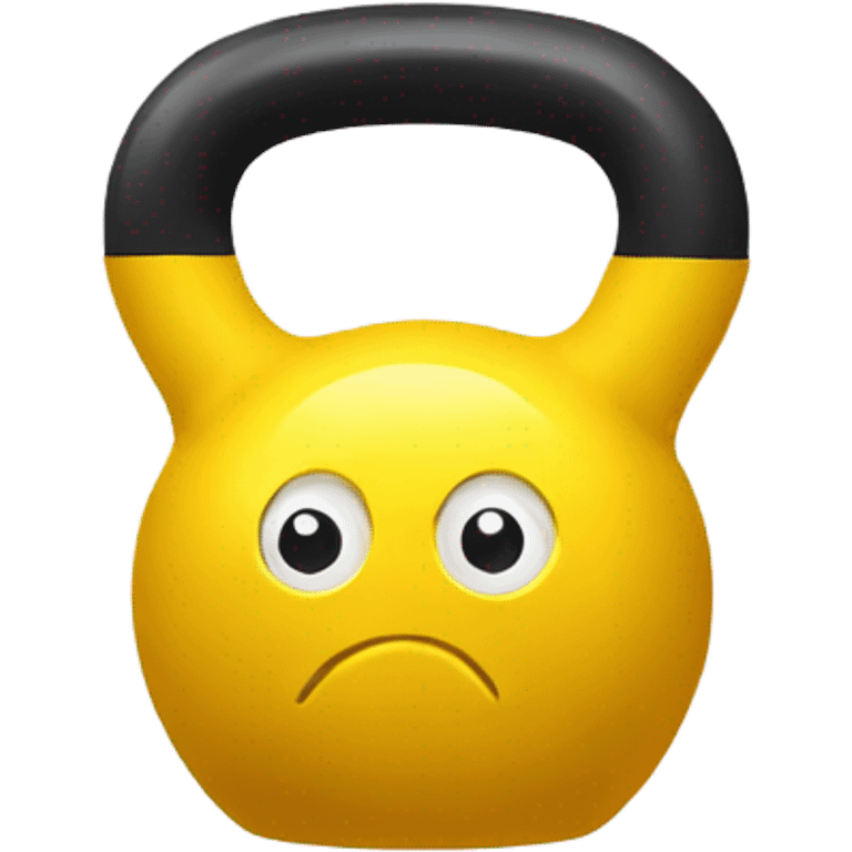 Yellow kettle bell emoji