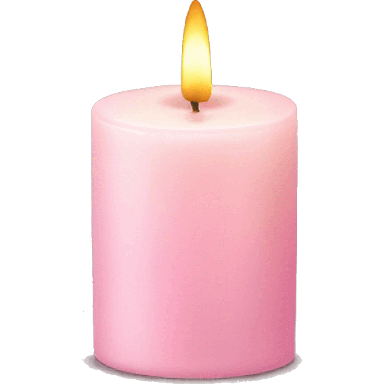 light pink candle emoji