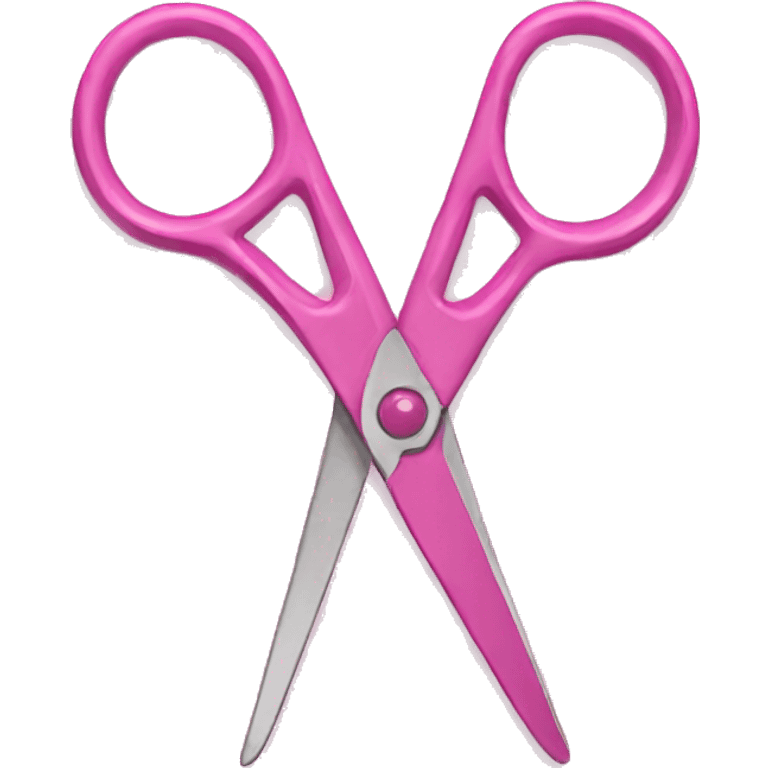 pink scissors with a bow emoji